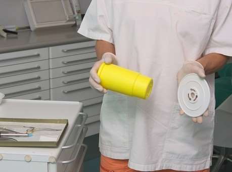 Disk til fastgørelse af kanylebeholder_USON Plast